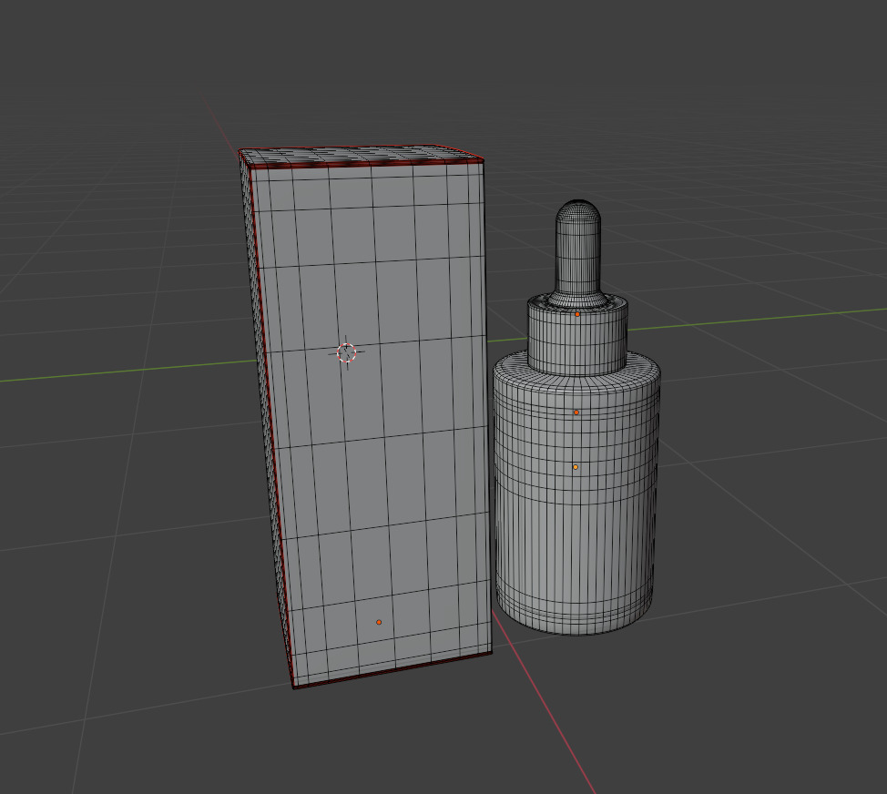 Dropper Serum Bottle Packaging Box 3D Mode Low-poly 3D model_5