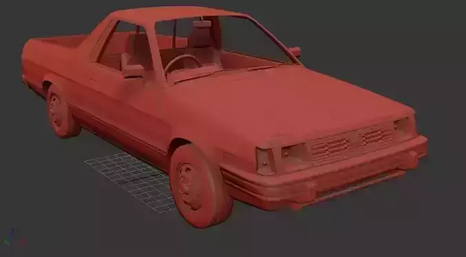 Subaru BRAT 1981 3D print model