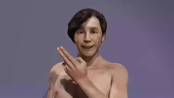 Japanese adult film actor  Taka Kato 3D model