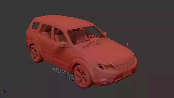 Subaru Forester 2009 3D print model