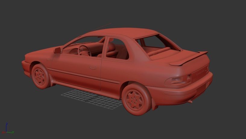 Subaru Impreza Mk1f GC coupe 1994 3D print model_2