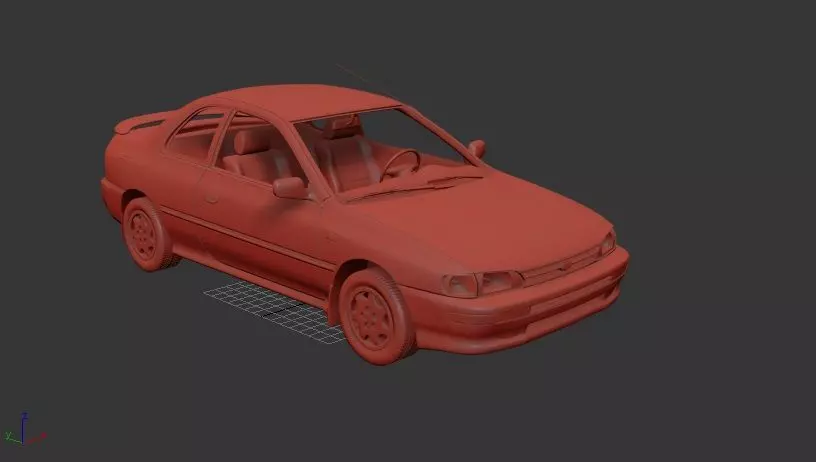 Subaru Impreza Mk1f GC coupe 1994 3D print model_0