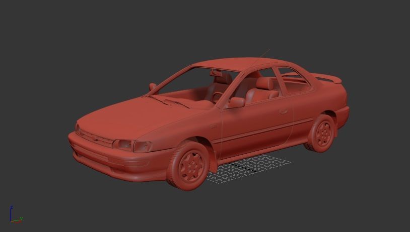 Subaru Impreza Mk1f GC coupe 1994 3D print model_1