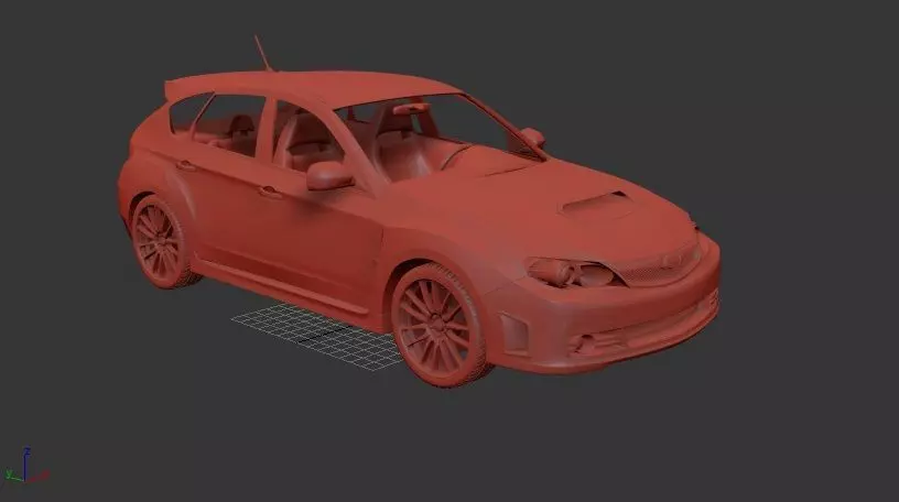 Subaru Impreza WRX STI 2010 3D print model_0