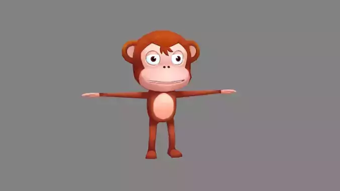 Cartoon monkey
