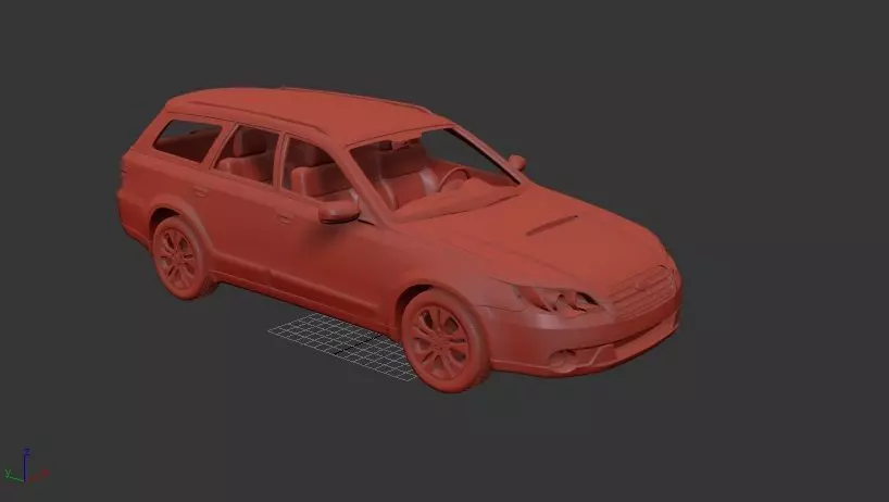 Subaru Outback Mk4 BP 2008 3D print model_0