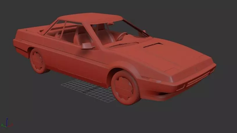 Subaru XT 1985 3D print model_0