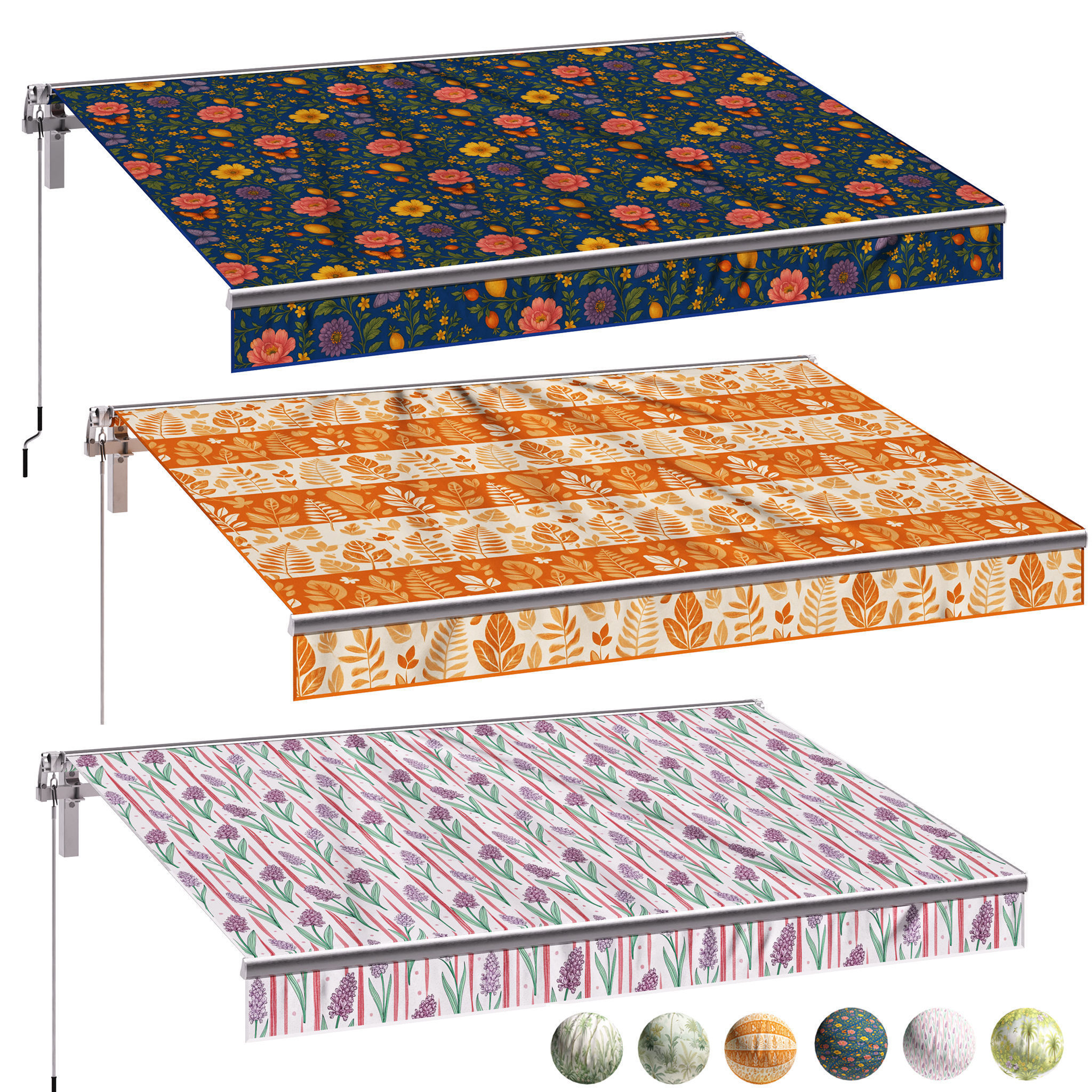 awning collection 3D model_5