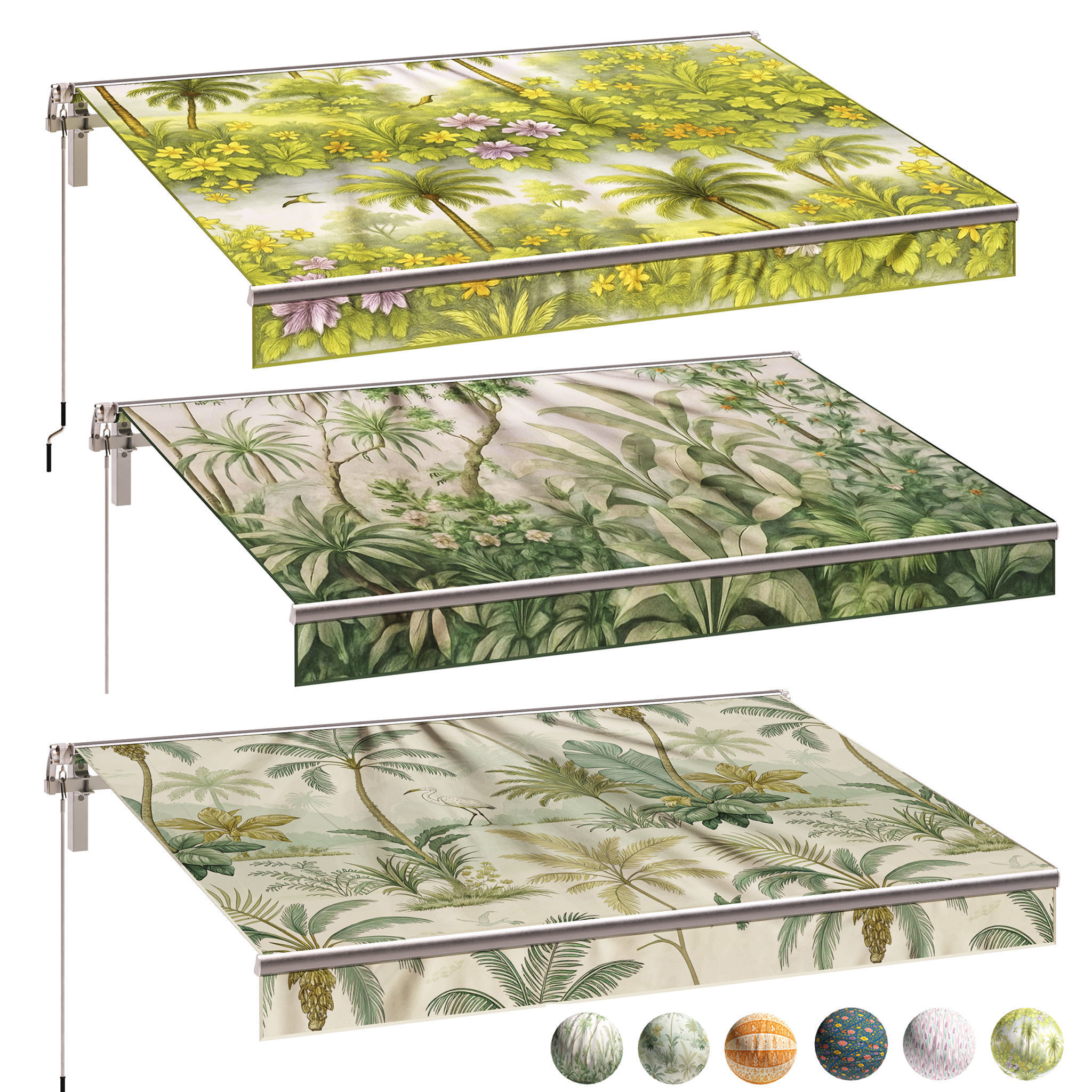 awning collection 3D model_1