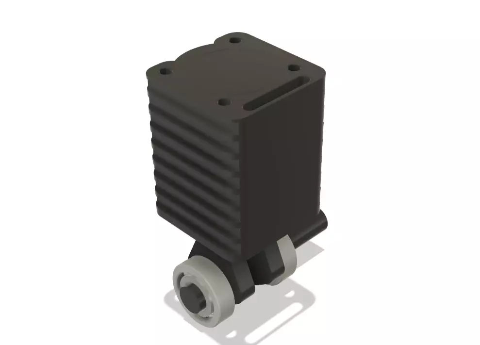 3D Model Engine Cylinder Block with Piston Assembly 3D model