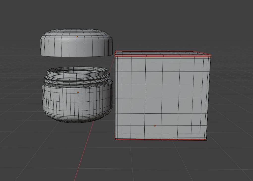 Cosmetic Cream Jar Packaging Box 3D Model Low-poly 3D model_6