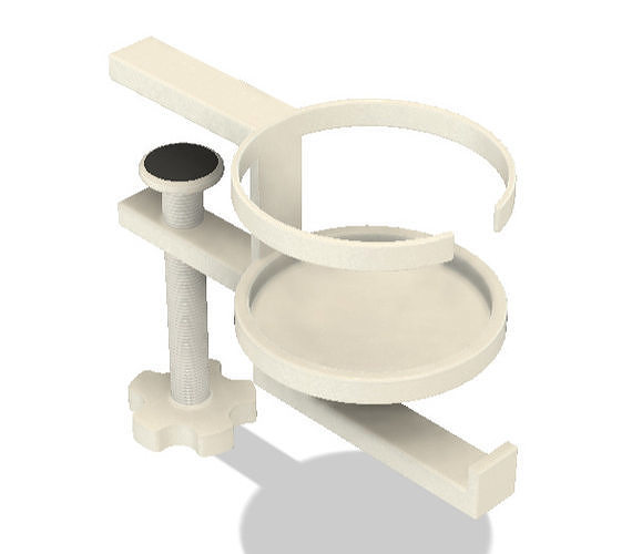 Clamp-On Cup Holder for Desk Universal Design 3D print model