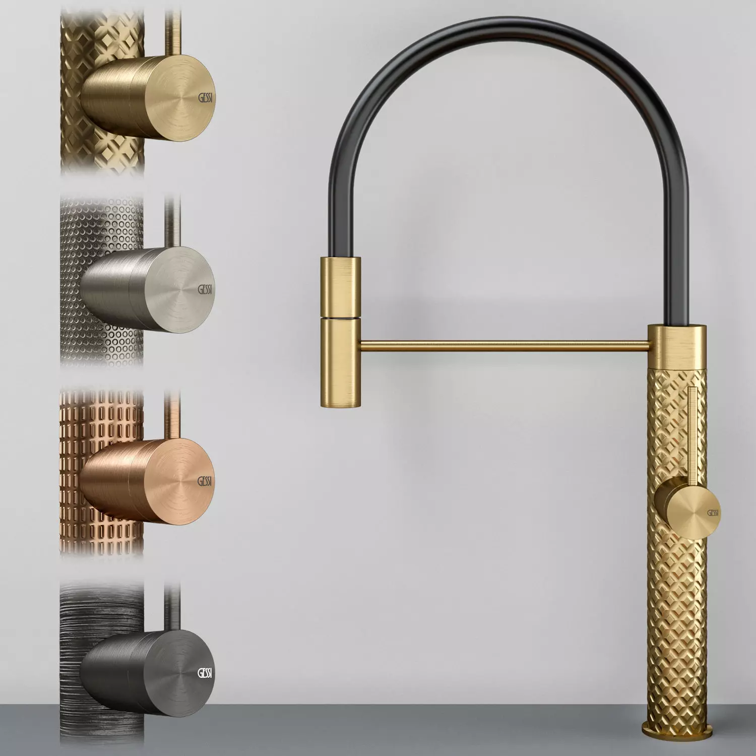 Gessi 316 collection kitchen faucet set S 3D model