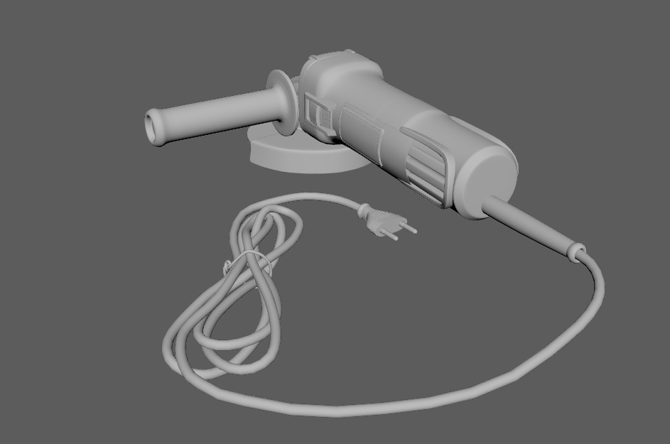 3d model Angle grinder DeWalt Low-poly 3D model_8