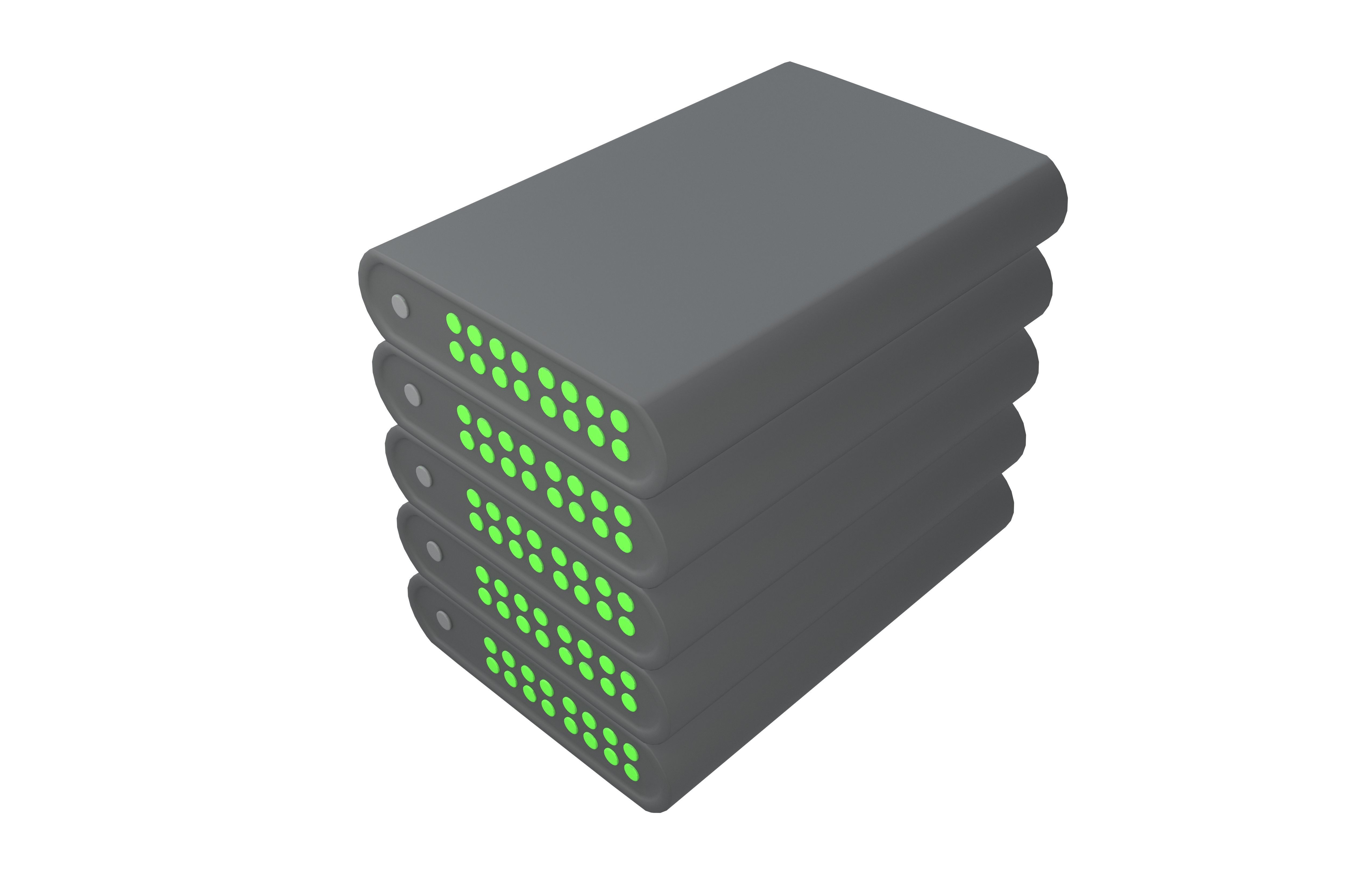 Power Storage Machine Icon v1 001 Low-poly 3D model_1