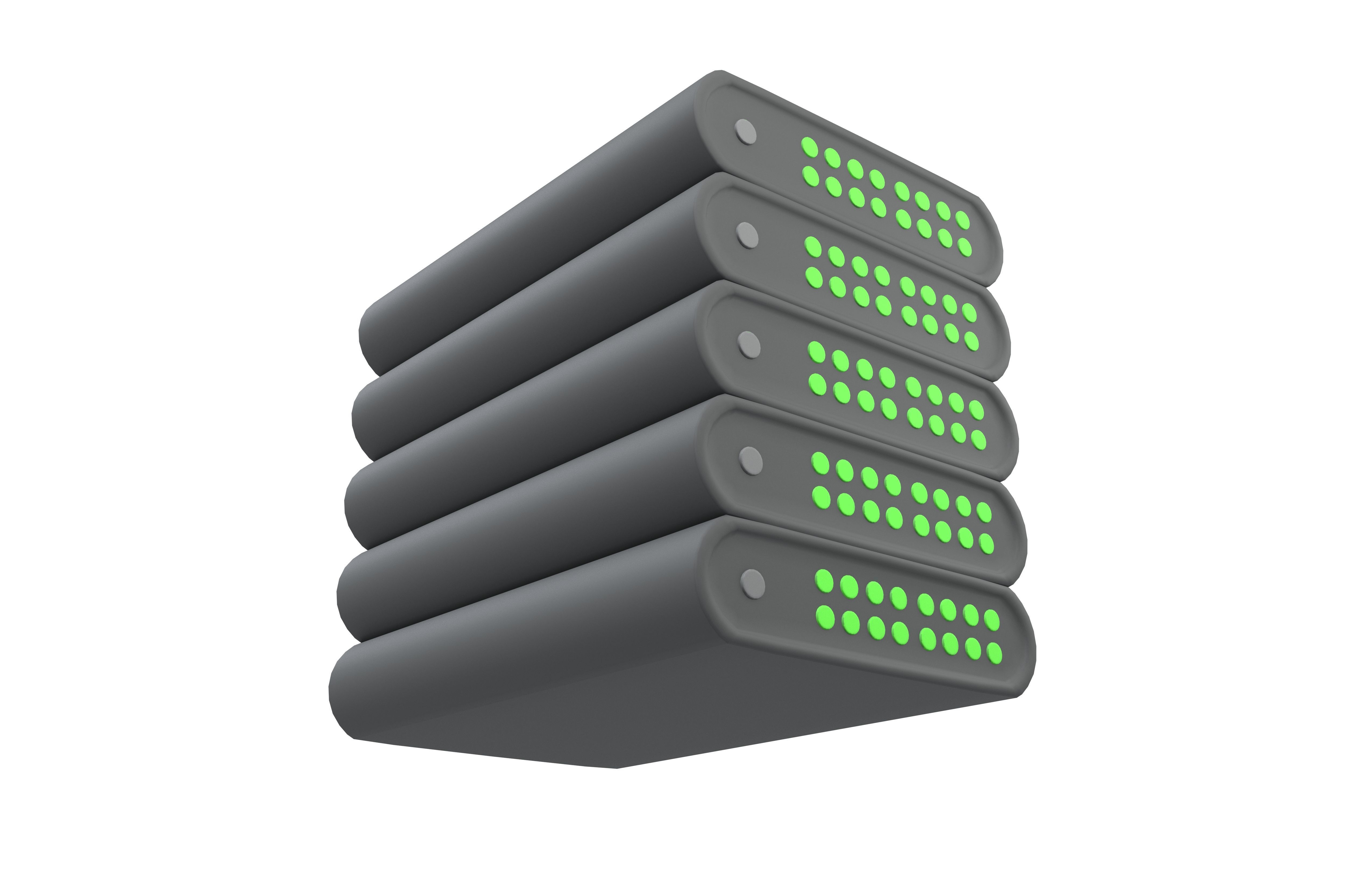 Power Storage Machine Icon v1 001 Low-poly 3D model_3