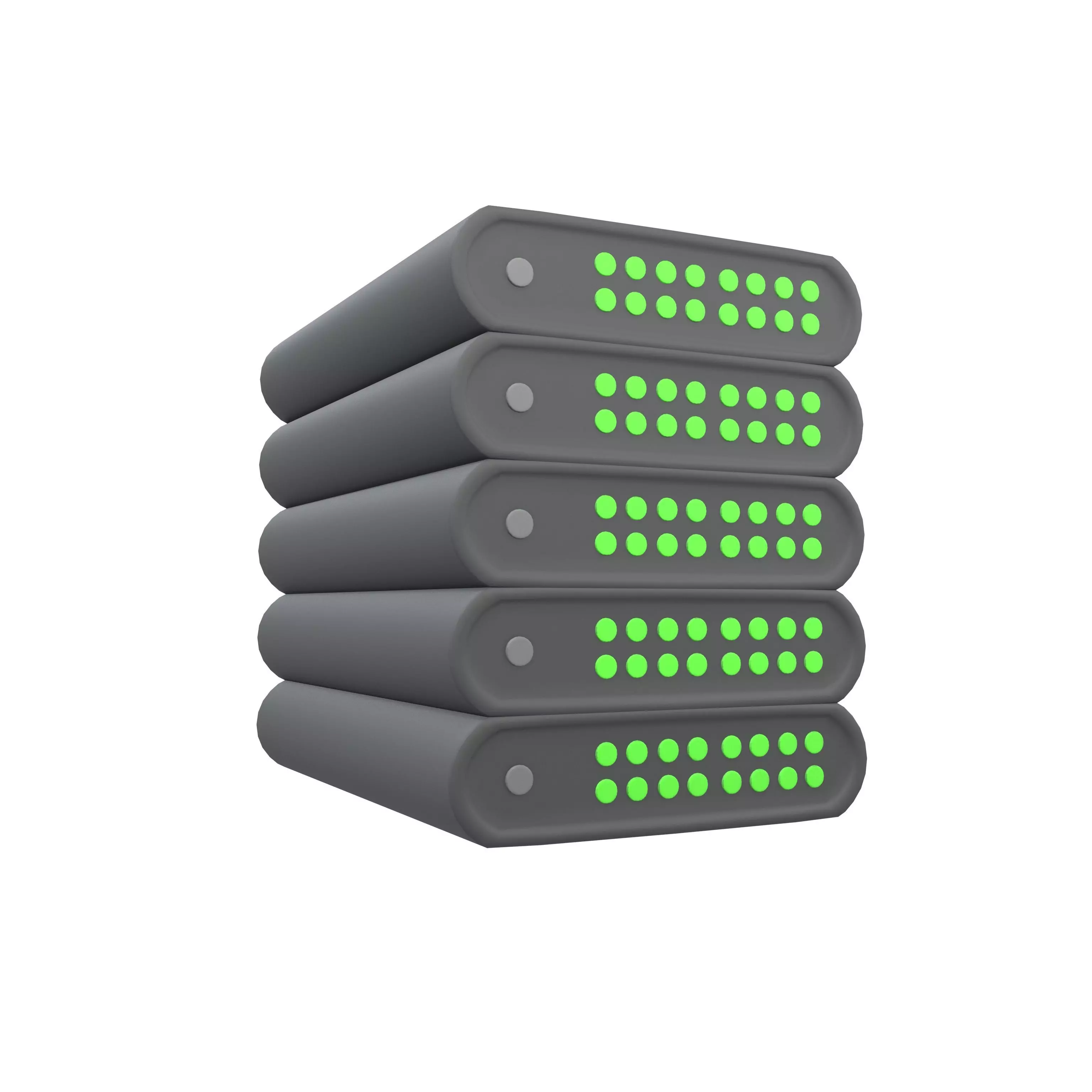 Power Storage Machine Icon v1 001 Low-poly 3D model_0