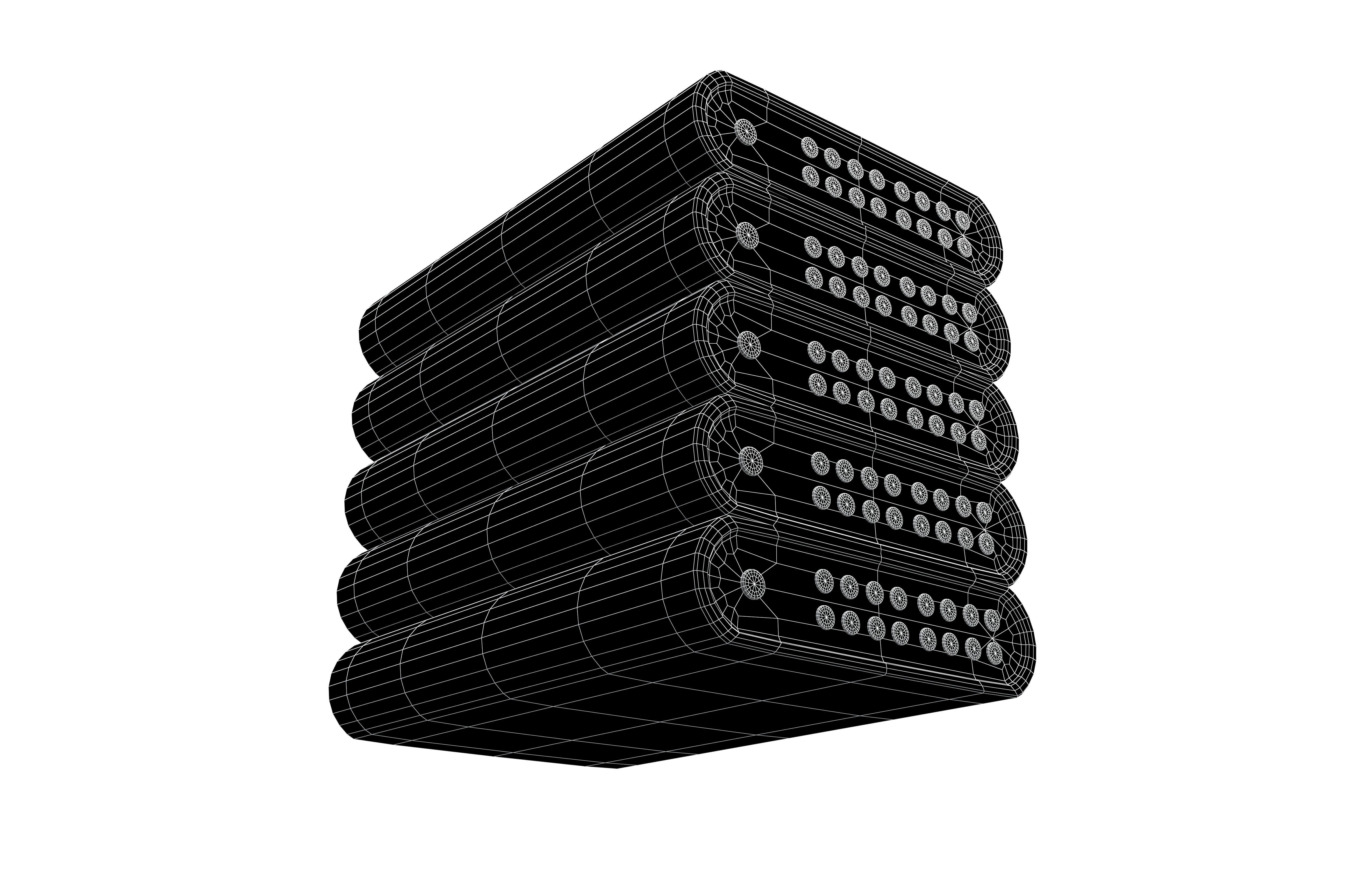 Power Storage Machine Icon v1 001 Low-poly 3D model_7