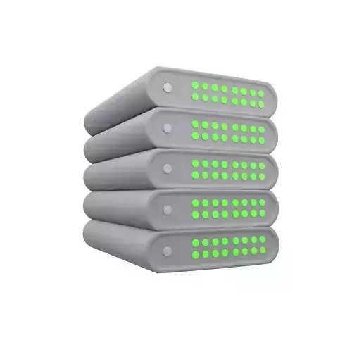 Power Storage Machine Icon v1 002 Low-poly 3D model