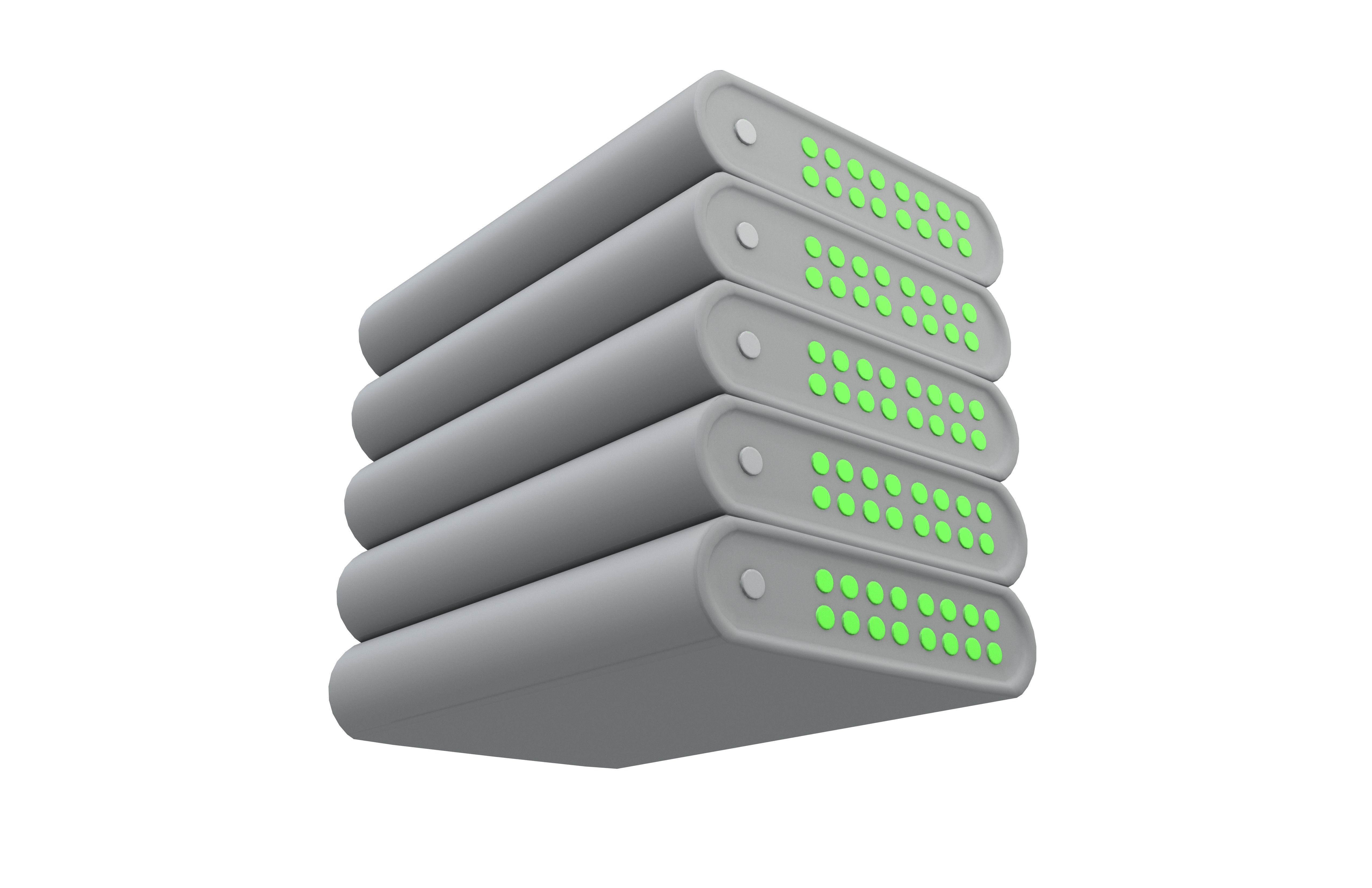 Power Storage Machine Icon v1 002 Low-poly 3D model_2