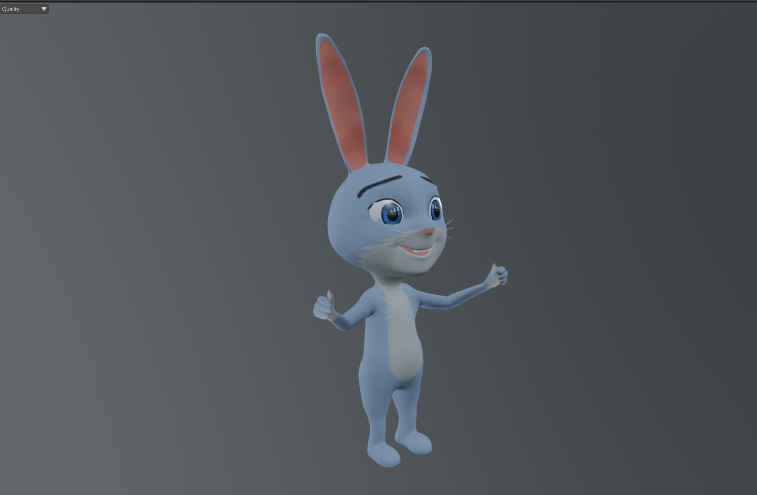 3D Rabbit Character Model Low-poly Low-poly 3D model_20