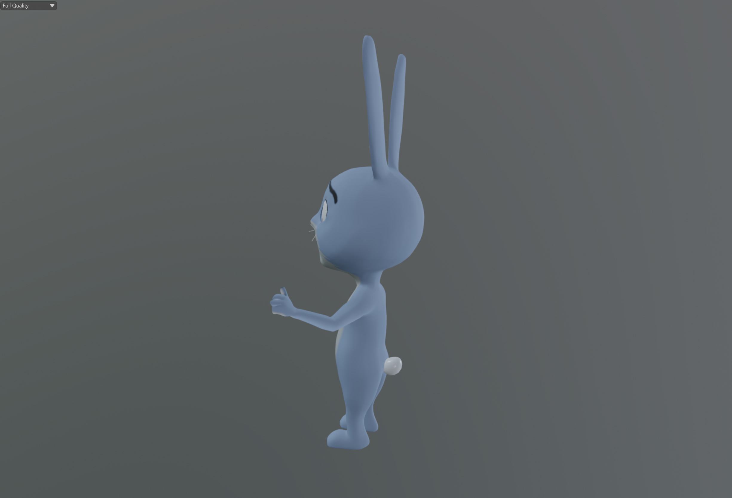 3D Rabbit Character Model Low-poly Low-poly 3D model_22