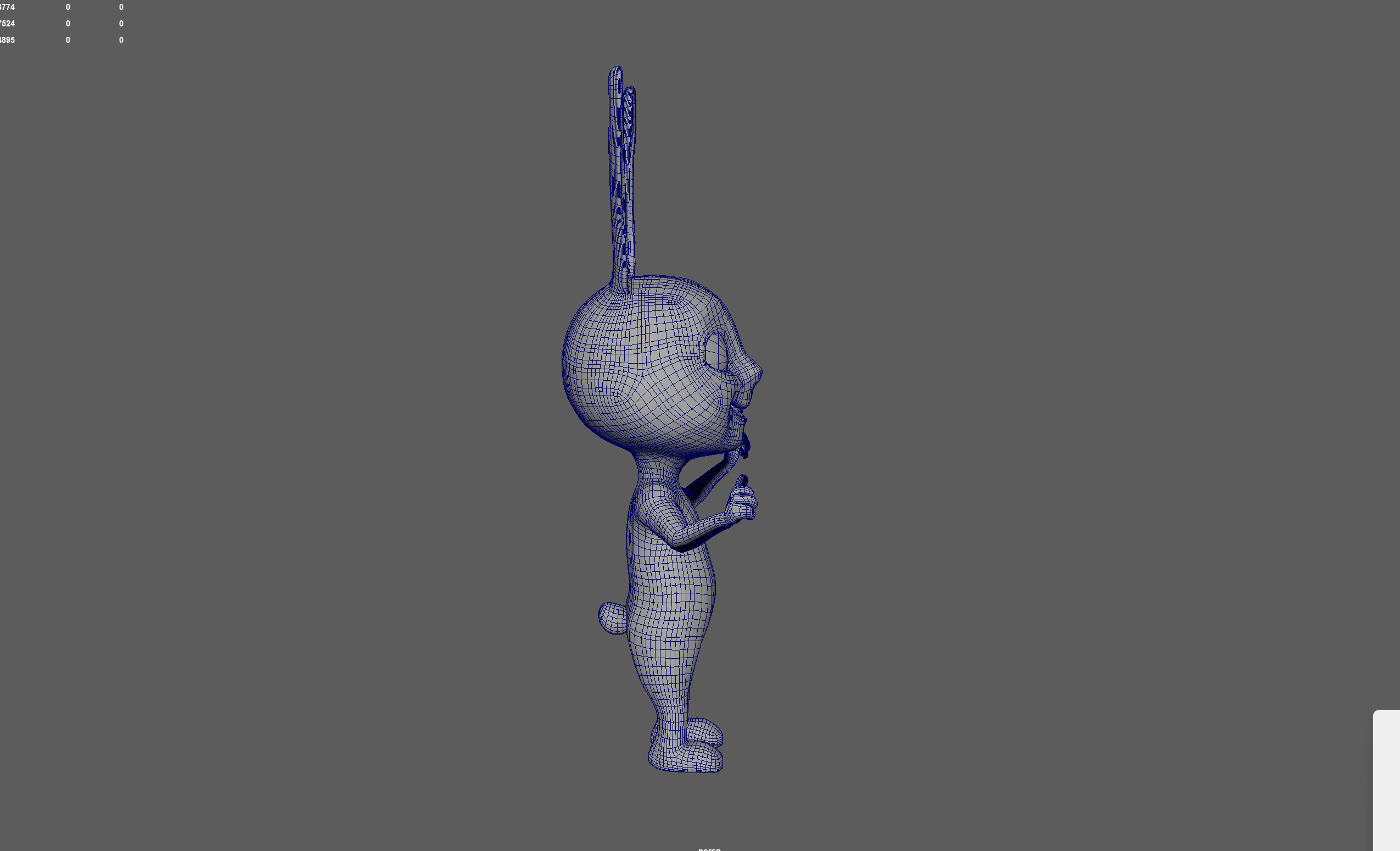 3D Rabbit Character Model Low-poly Low-poly 3D model_15