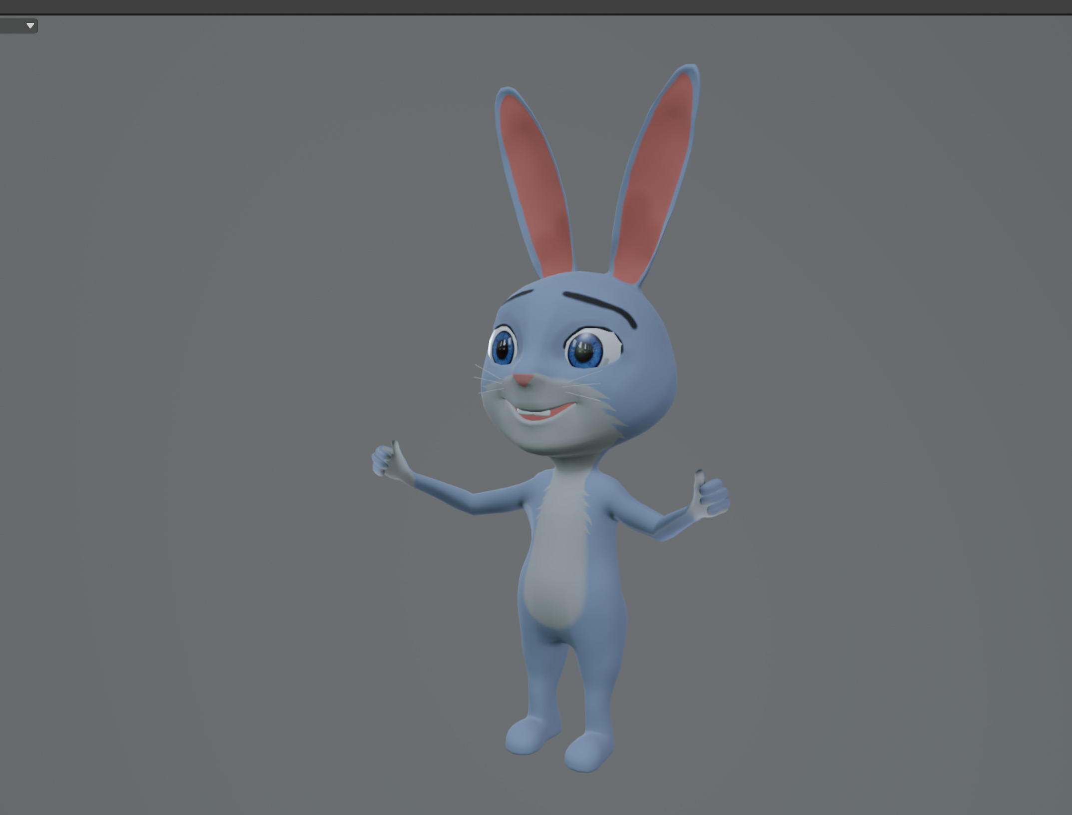 3D Rabbit Character Model Low-poly Low-poly 3D model_19