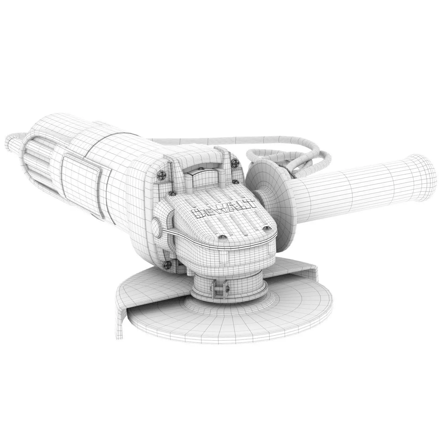 2x model  Angle grinder DeWalt 3D Model Collection_11