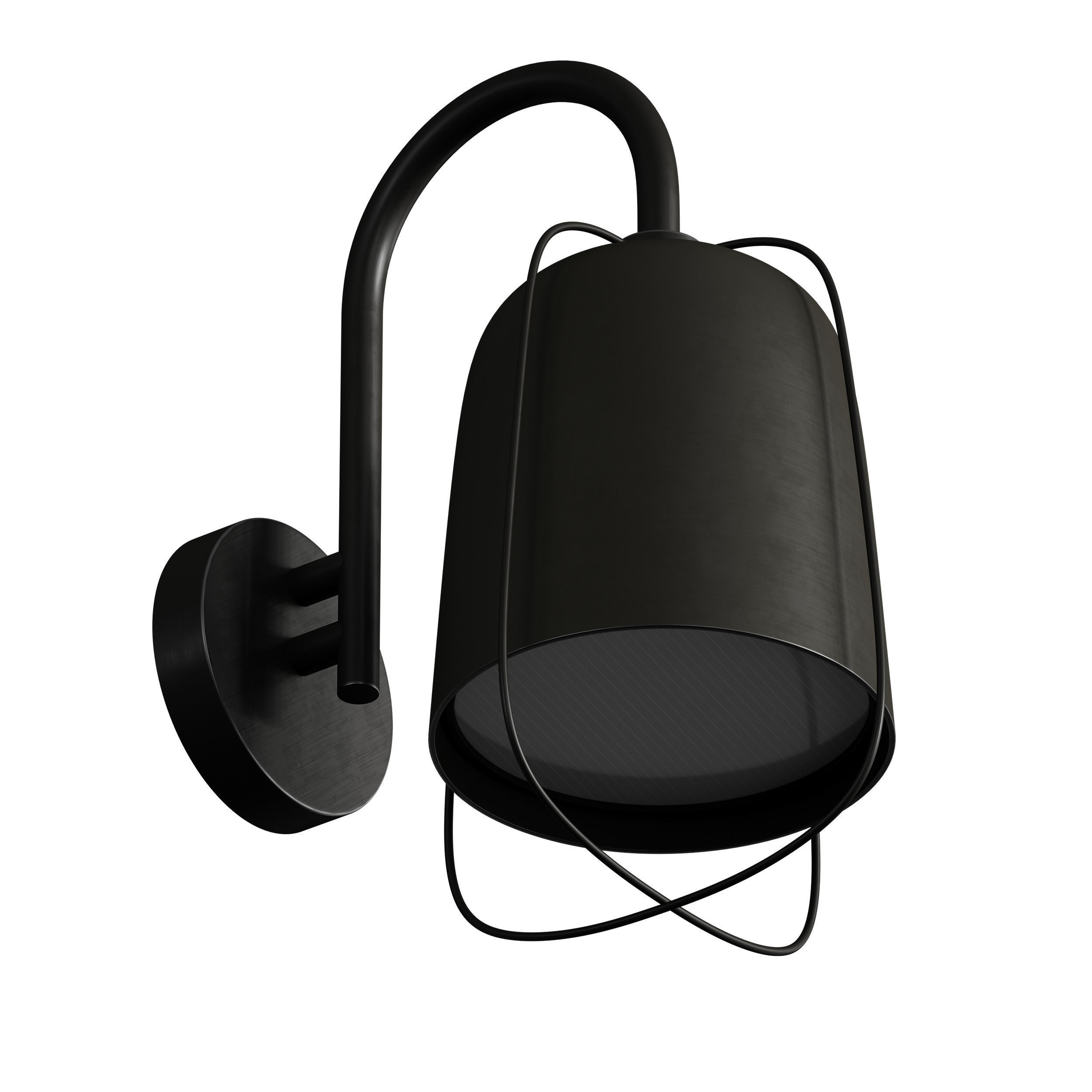 Outdoor Wall Hanging Light Street Lamp Lantern 3D model_3