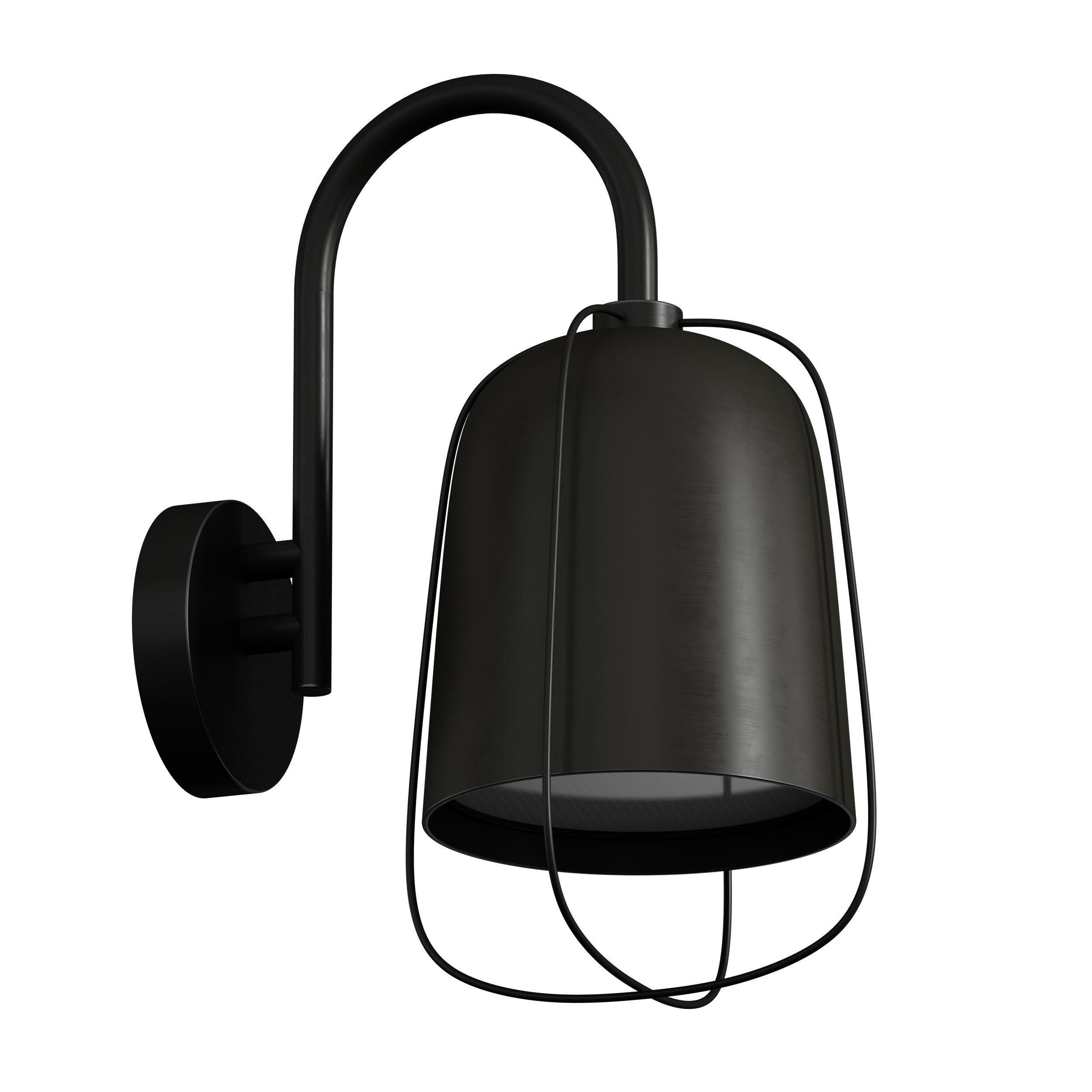 Outdoor Wall Hanging Light Street Lamp Lantern 3D model_2