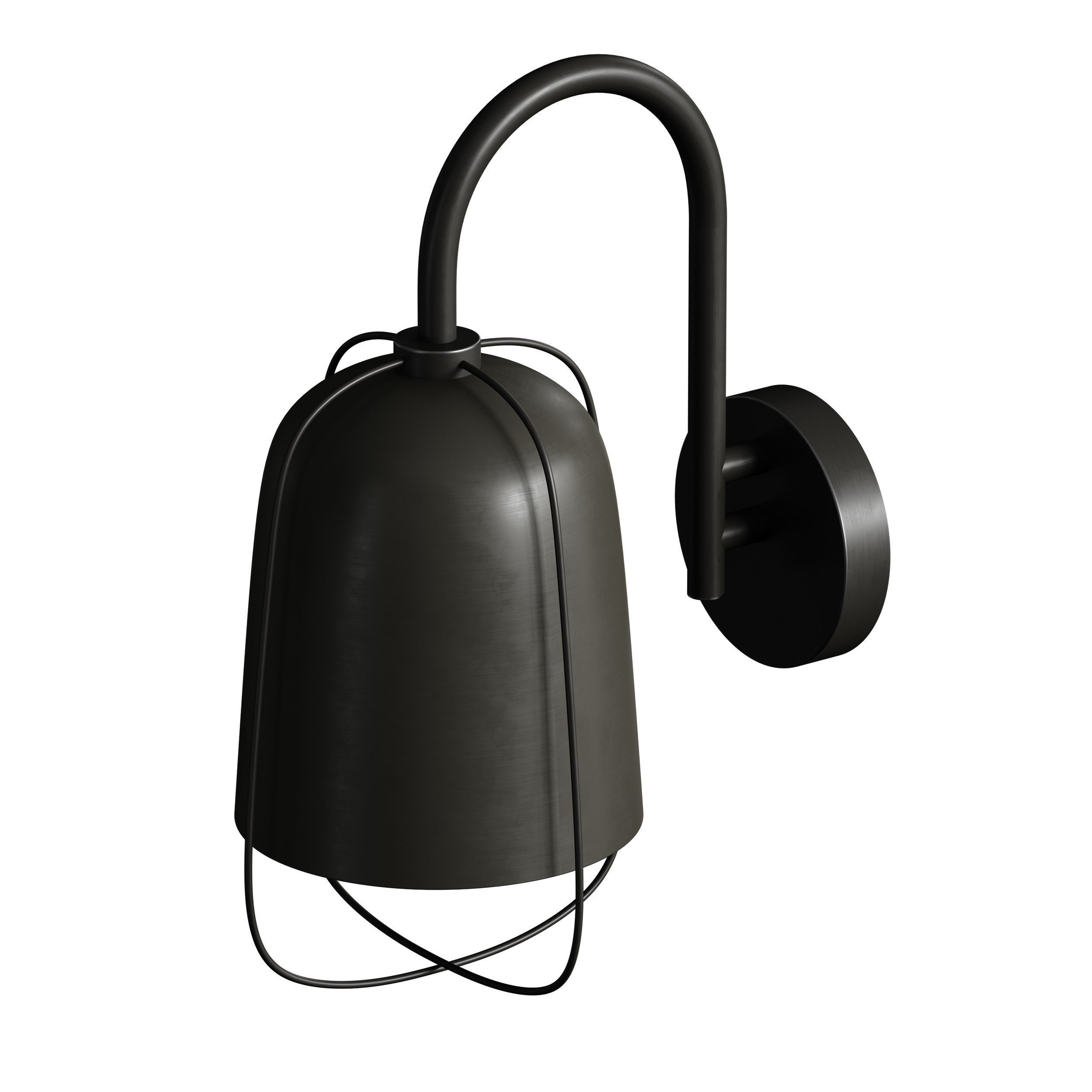 Outdoor Wall Hanging Light Street Lamp Lantern 3D model_7