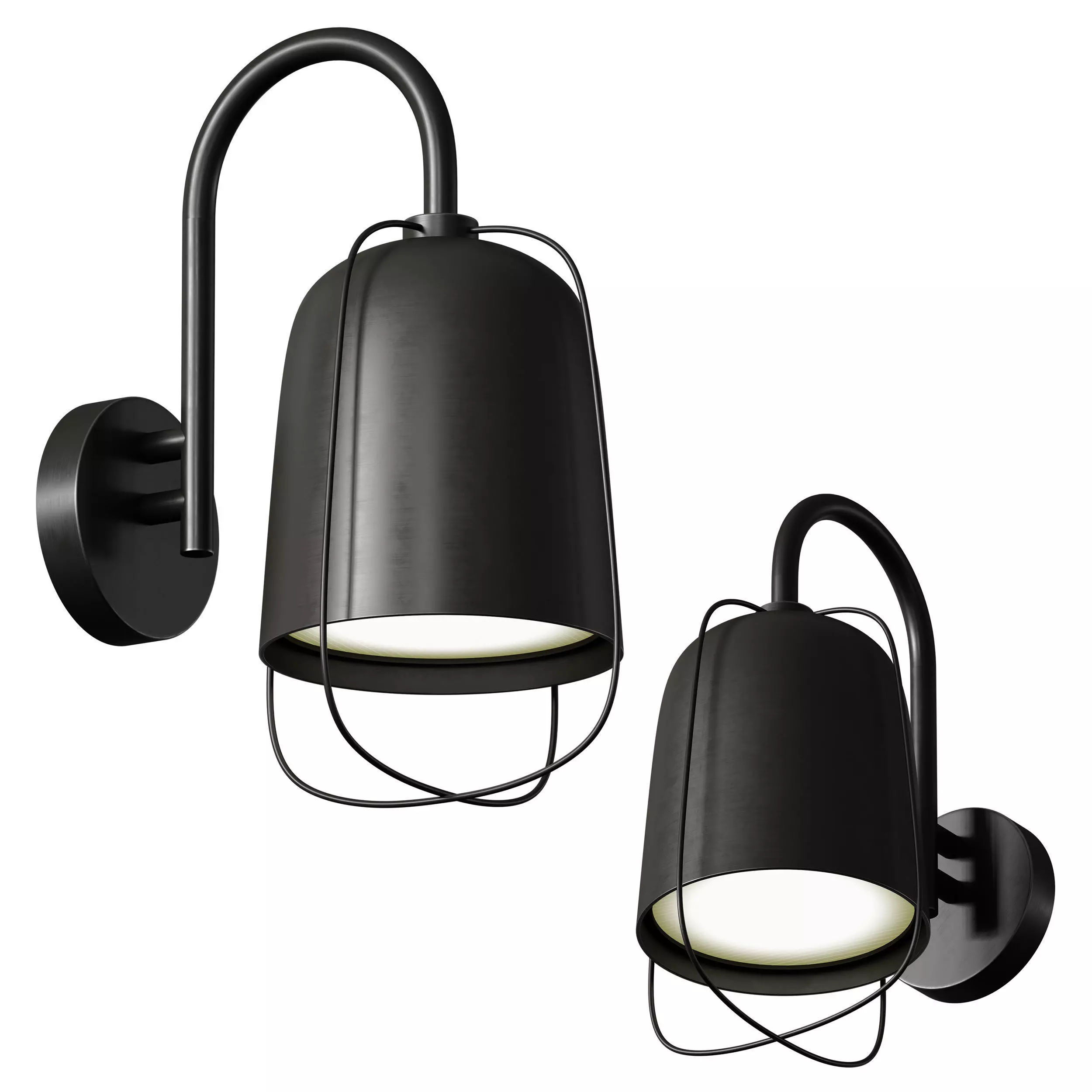 Outdoor Wall Hanging Light Street Lamp Lantern 3D model_0