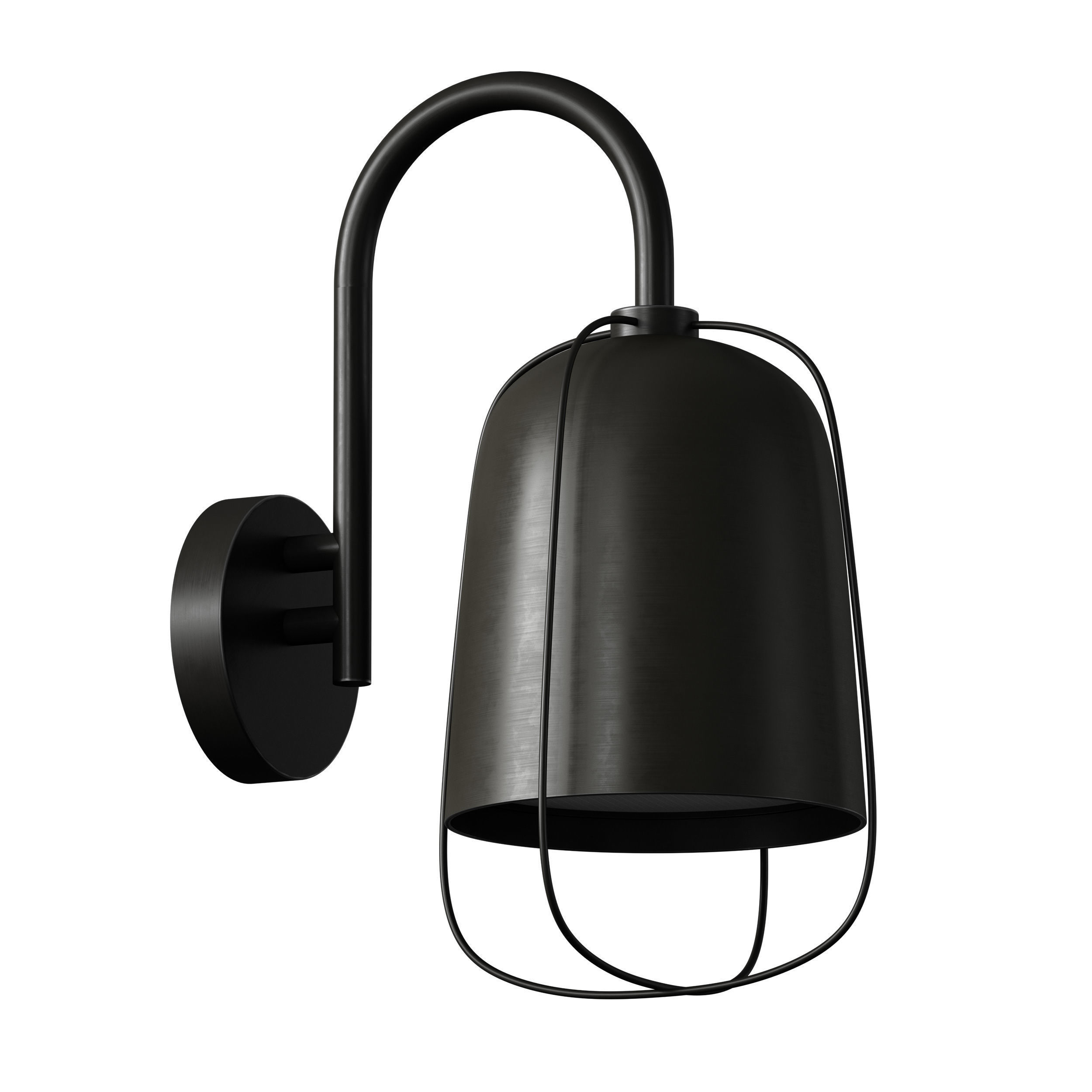 Outdoor Wall Hanging Light Street Lamp Lantern 3D model_4