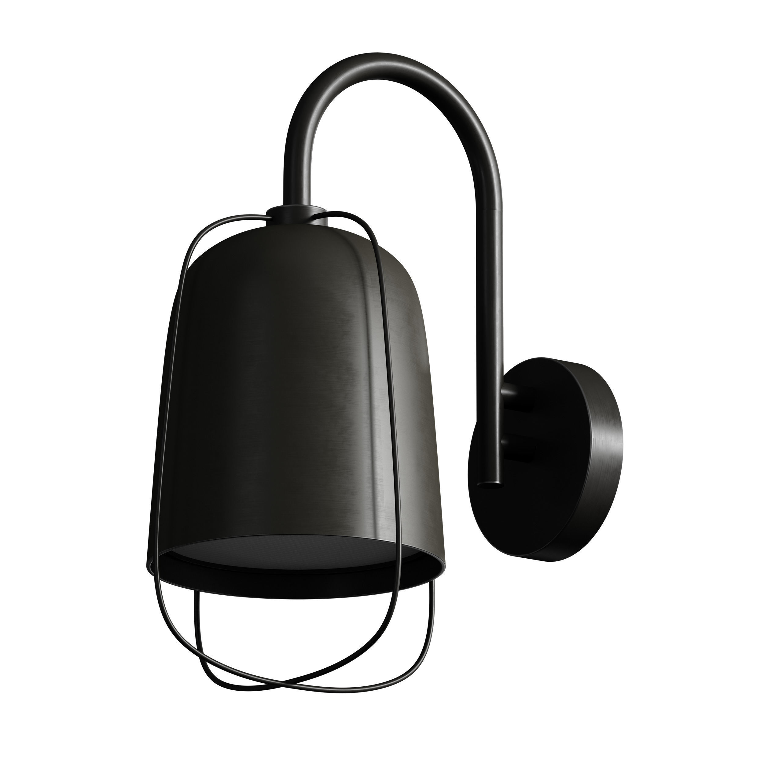 Outdoor Wall Hanging Light Street Lamp Lantern 3D model_8