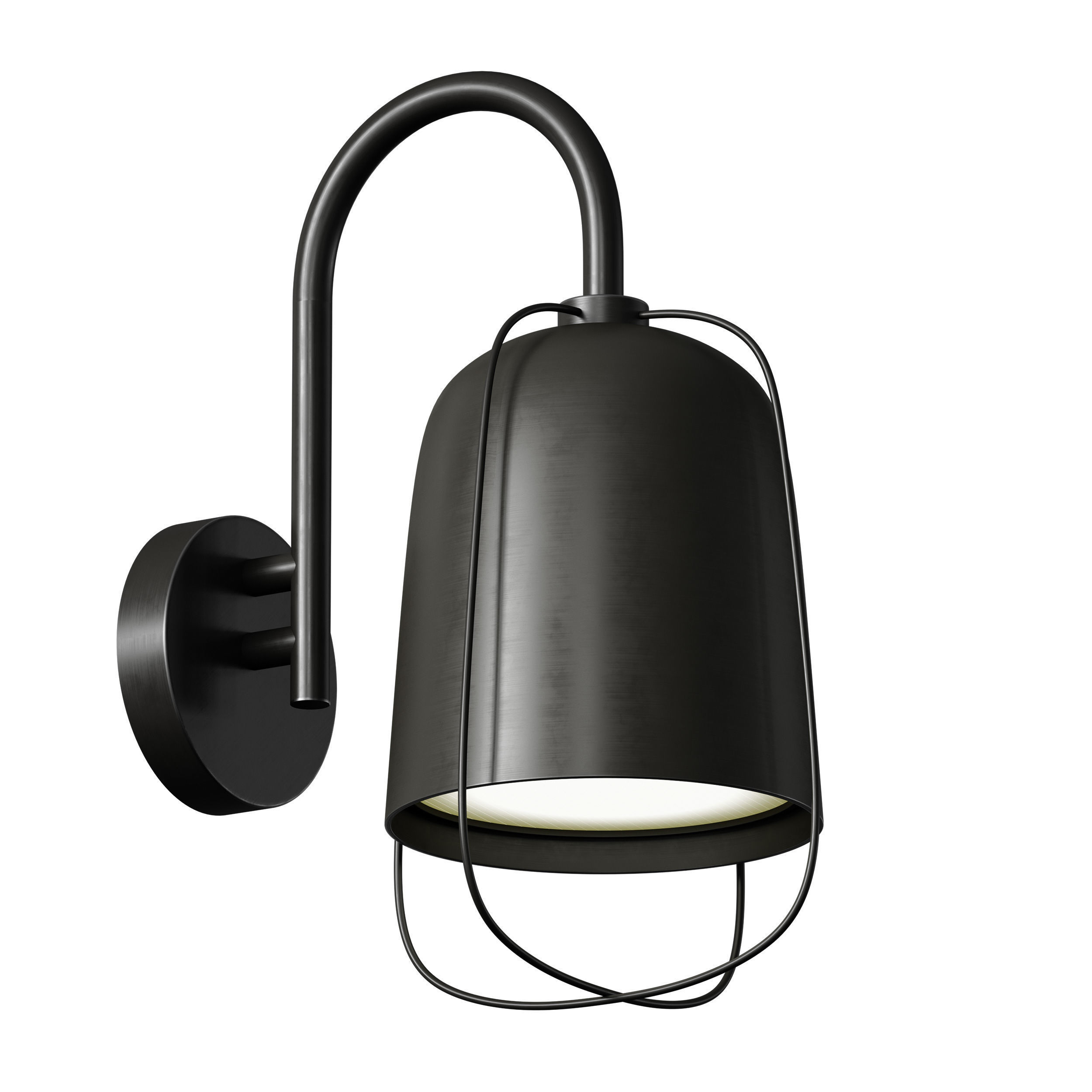 Outdoor Wall Hanging Light Street Lamp Lantern 3D model_9