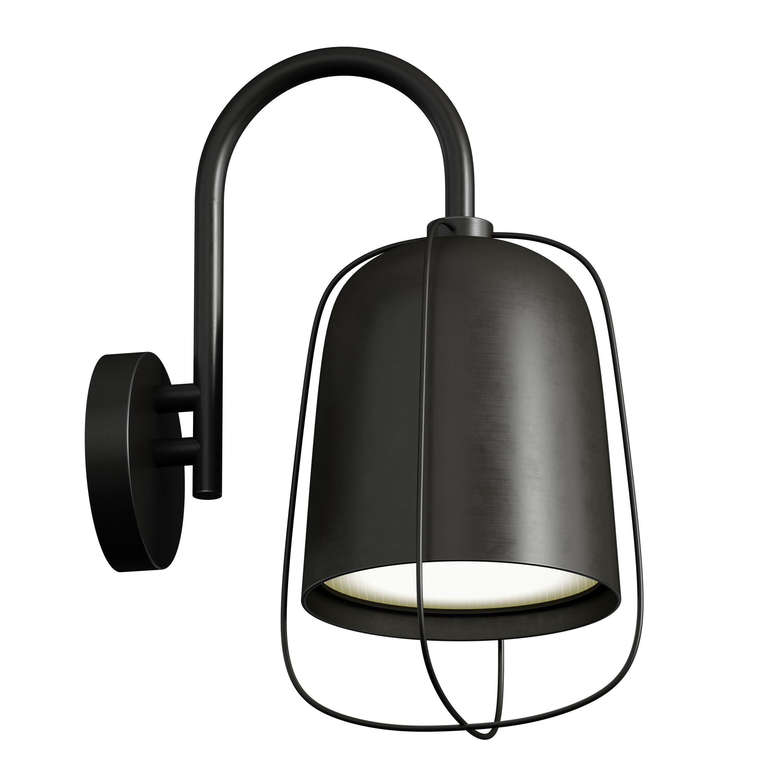 Outdoor Wall Hanging Light Street Lamp Lantern 3D model_11