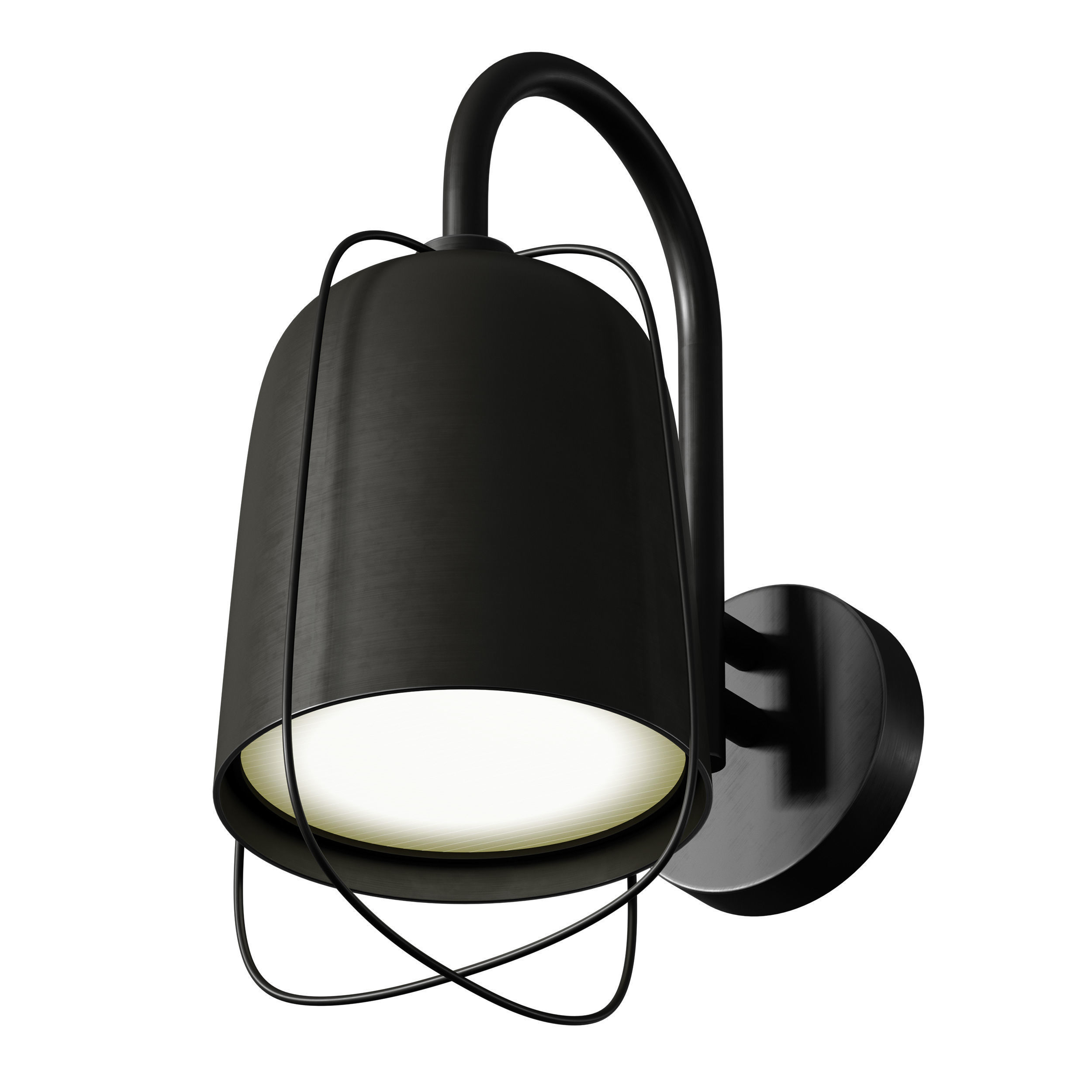 Outdoor Wall Hanging Light Street Lamp Lantern 3D model_13