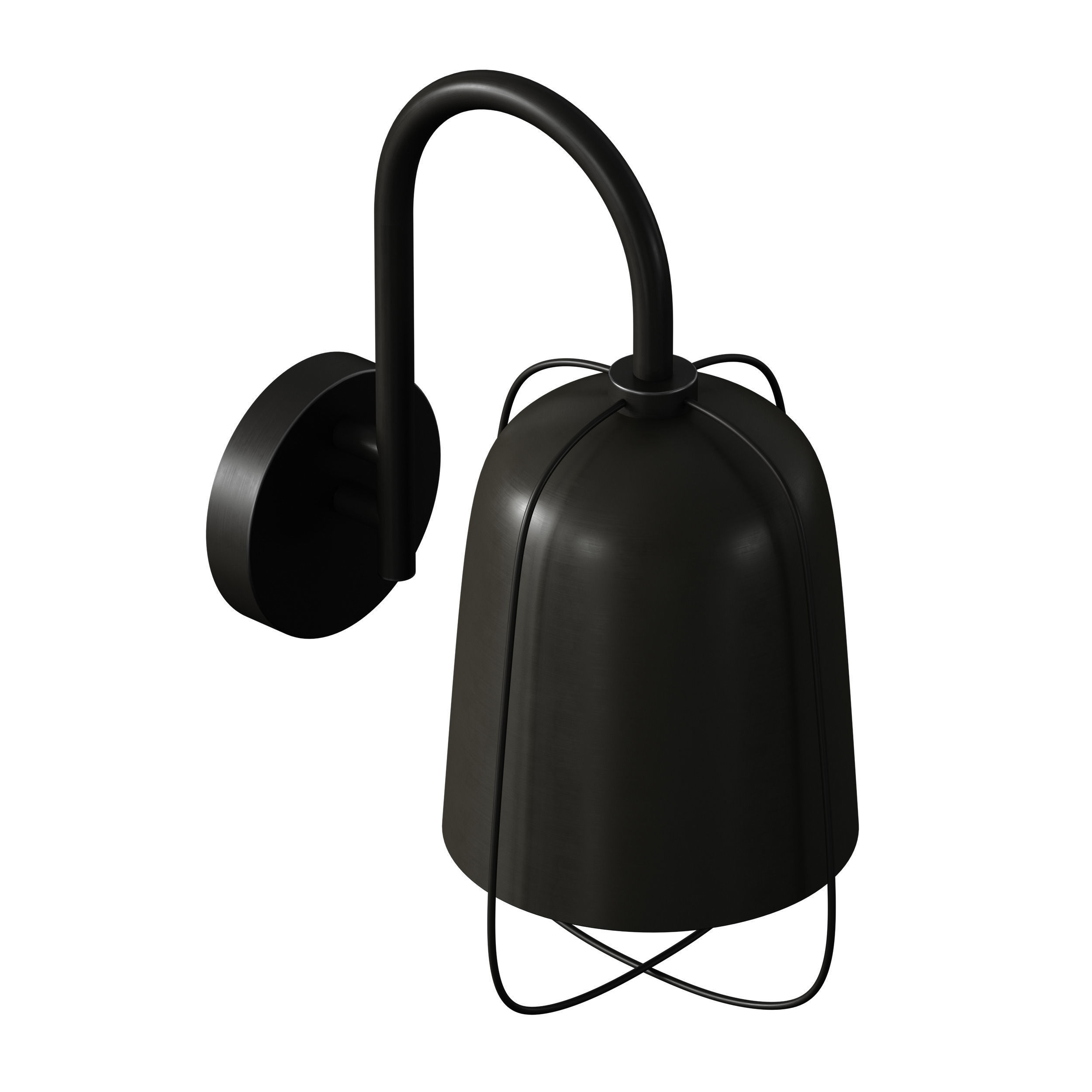 Outdoor Wall Hanging Light Street Lamp Lantern 3D model_5