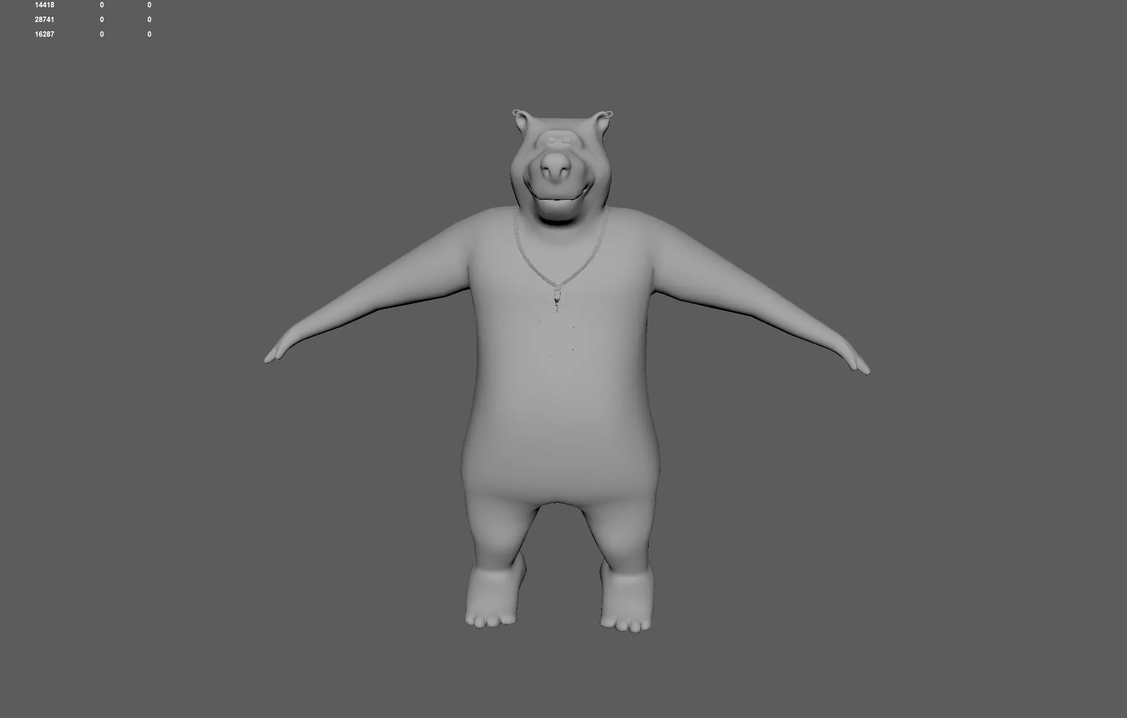 3D Bear Model LowPoly Free low-poly 3D model