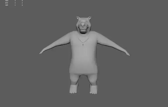 3D Bear Model LowPoly