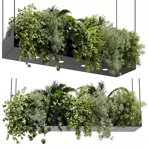 Rectangle pot light pendant plant light hanging Indoor Plant 650