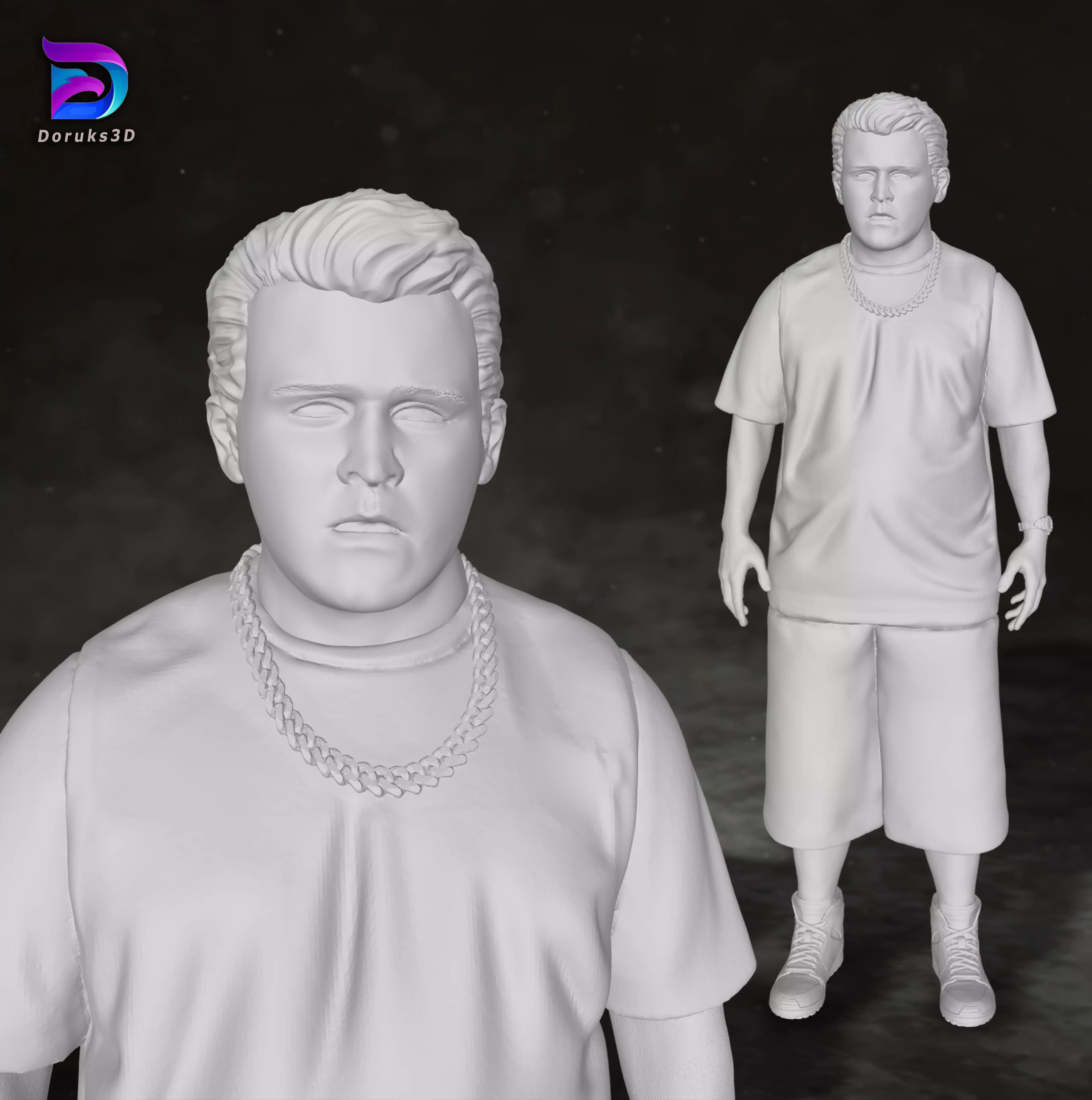 Dudley Dursley Harry Potter Action Figures Custom Action 3D print model_0