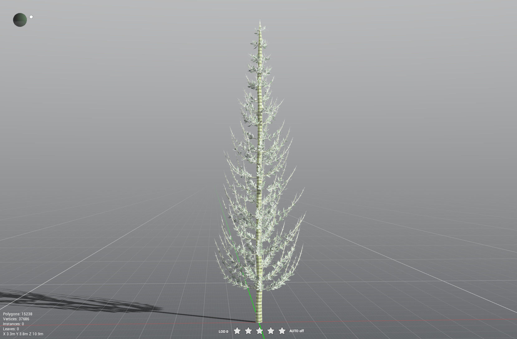 EVERYPlant Calamites Undulatus LowPoly Low-poly 3D model_32
