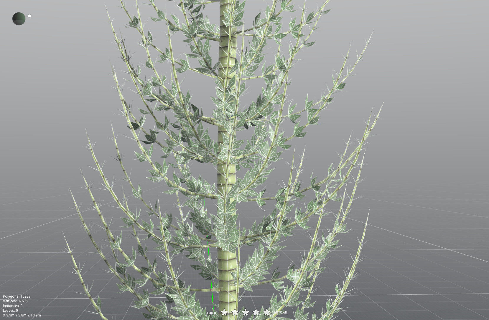 EVERYPlant Calamites Undulatus LowPoly Low-poly 3D model_33