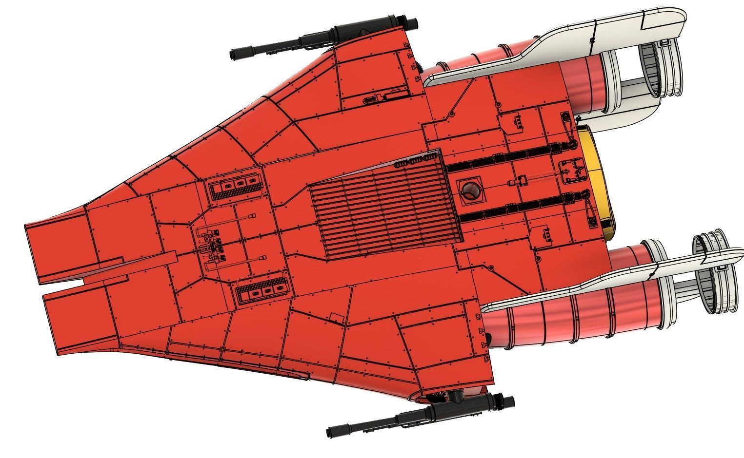 A WING ROTJ 1 18  3D print model_23