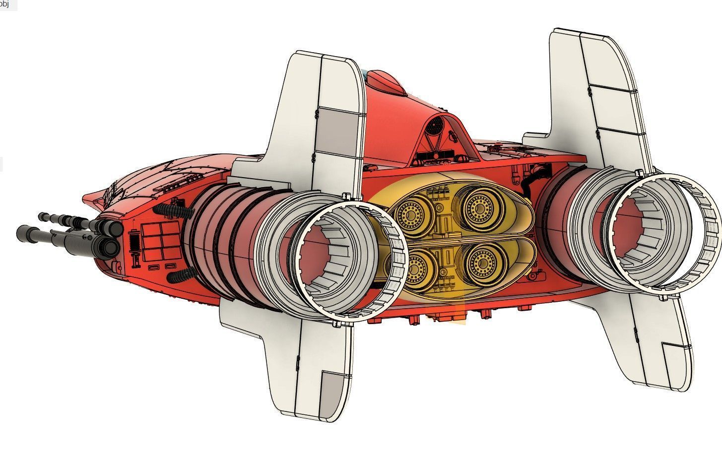 A WING ROTJ 1 18  3D print model_22