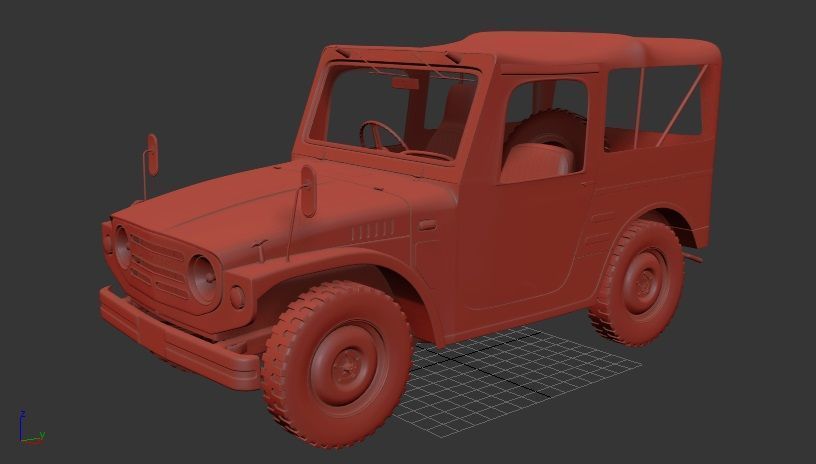 Suzuki Jimny Mk1 LJ10 1970 3D print model_1
