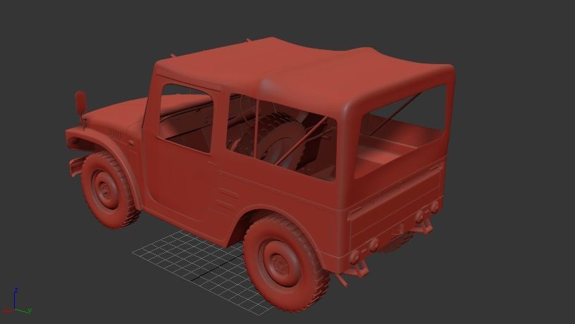 Suzuki Jimny Mk1 LJ10 1970 3D print model_2