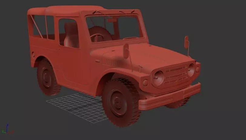 Suzuki Jimny Mk1 LJ10 1970 3D print model_0